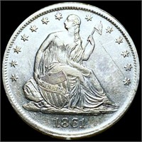 1861-S Seated Half Dollar UNCIRCULATED