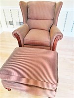 Flexsteel Upholstered Arm Chair w/ Ottoman
