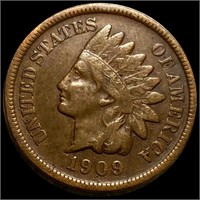 1909-S Indian Head Penny LIGHTLY CIRCULATED