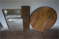 Oak Table, Mirrors, Sewing Table