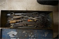 Metal Tool Box w/ Hand Tools