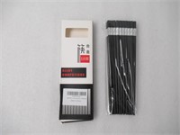 10Pk Alloy Chopsticks, Black