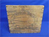 MANITOBA CANADIAN WOODEN BUTTER BOX
