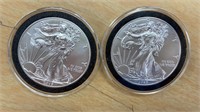 2015 Silver Liberty Eagle Dollars  X2