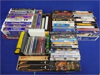 JOB LOT OF VHS, DVD'S, CD'S