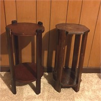 Rustic or Camp Style Plant Stands