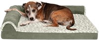 NIDB Furhaven Pet Dog Bed - Deluxe Orthopedic Two-