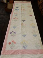 White and Pink Quilt