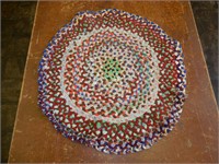 Multicolored Round Rug