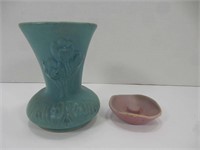 Van Briggle Vase and Jewelry Bowl