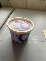 1” screws in sour cream container