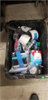 Tote with misc. Tools including carbon dioxide