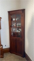Antique Corner Cabinet (no contents)