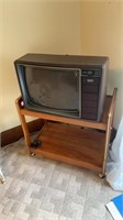 Old Tv and Cart
