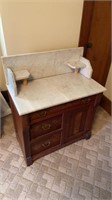Marble Top Wash Stand
