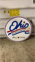 Ohio Bicentennial Sign 35” across