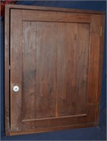Old walnut single door wall cabinet