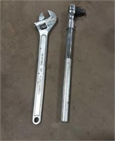 24" crescent wrench/1" torque wren h