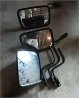 Mirror sets for tractors/loaders