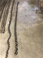 7 foot three eights log chain with hooks
