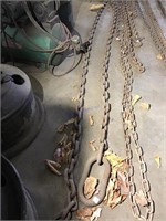 Two 5/8th log chain 12’ approx. each
