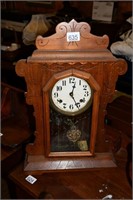 Antique Walnut Gingerbread Clock