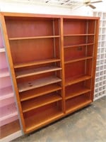 Double Wood Shelf 67.5x77.25x12.75