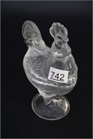Rooster Candy Dish ~ Clear