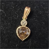 14K YELLOW GOLD DIAMOND (1.34CT,I3,BROWN) DIAMOND