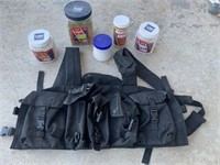 6 mm air soft BBs & ammo vest/backpack