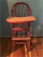 vintage bent wood highchair