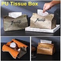 1 Pcs Fashion PU Leather Tissue Box Tissue Case Na
