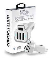 POWERUP 4 USB PORT CAR CHARGER ADAPTER FOR IPHONE