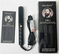 DOLIROX 4 in 1 Beard Straightening Brush & Men Hai