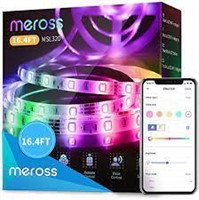 meross Smart LED Strip Light, 16.4ft RGBWW WiFi St