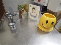 McCoy Smiley Face Candle Holder & Mrs. Winslow