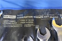 Ram Tools Combination Wrench Set Metric