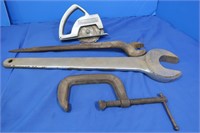 Billings 2 3/8" Wrench,Spud Wrench, 4" C-Clamp