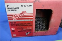 NIB Milwaukee 4" Cup Brush,Asst'd Wire Wheels/