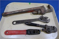 Ridgid 18" Pipe Wrench, Crescent Wrenches&more