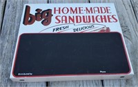 Metal Homemade Sandwiches Sign