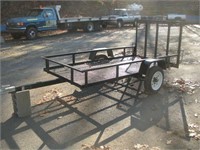 8ft Metal Trailer  4ft Wide  1 7/8 Inch Ball
