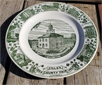 Coles County 10" Commemorative Plate