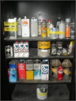 Automotive Paints & Chemicals Contents of Cabinet