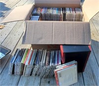Large Box of CDs & Organizer