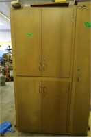 Wooden Cabinet w/Contents-36x24x83"H