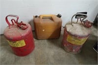 2-5 Gal. Safety Gas Cans&5 Gal Diesel Can