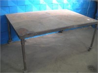 Steel Welding Table 3/8 in thick top 72 x 48 x32
