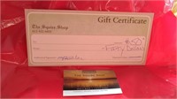 Squire Shop Gift Certificate