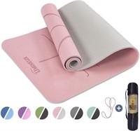 UMINEUX Yoga Mat Extra Thick 1/3'' Non Slip /Pink
